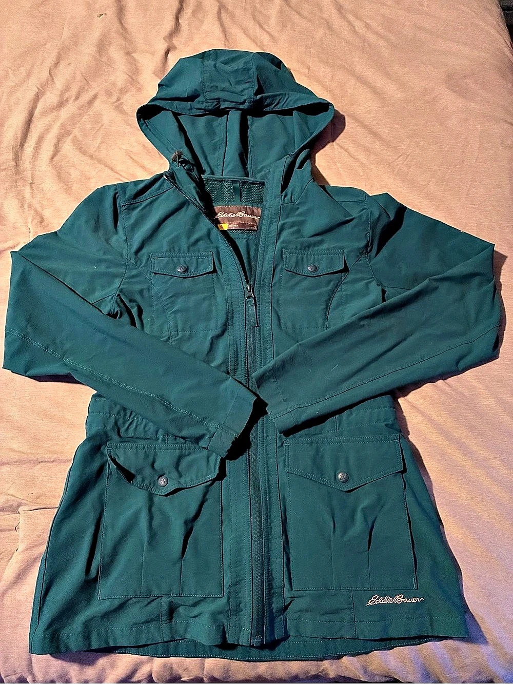 Eddie Bauer Travex Utility Jacket in turquoise Size Small